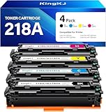 218A Toner Cartridges 4 pack Compatible for HP 218A W2180A 218X W2180X for Color Pro MFP 3301fdw 3201dw 3301sdw 3301cdw 3201 3301 Series Printer ink Scanner Copier W2181A W2182A W2183A Black (NO Chip)