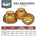 Tough 1 Thick Gum Rubber Slip-On Bell Boots Medium