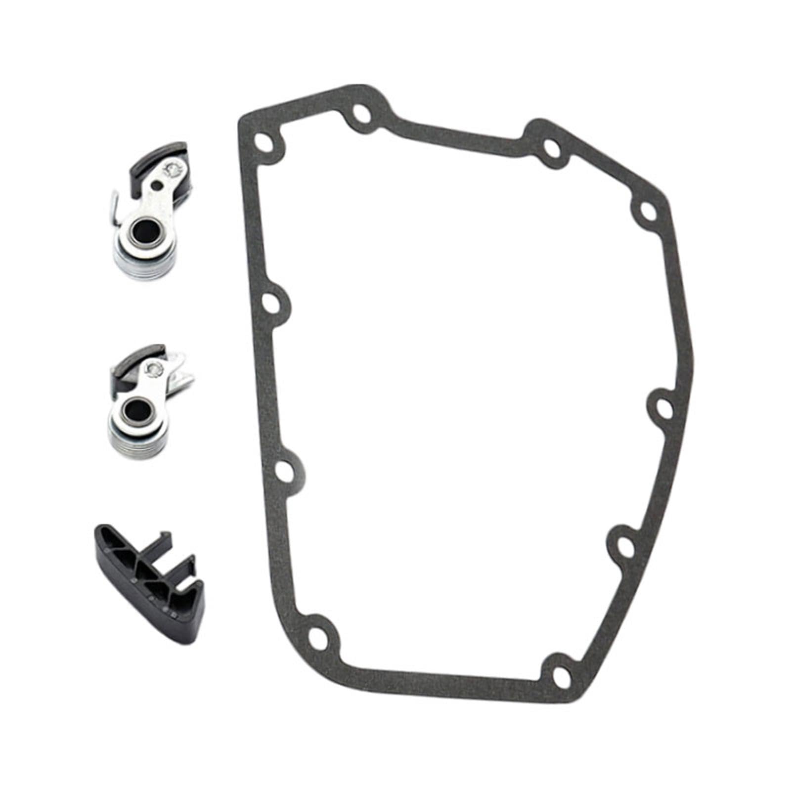 Cam Chain Tensioner Bausatz mit Innenspanner Außenspanner Metall Konstruktion Kettenschutz für Motorradreparatur Motorradpflege