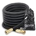 Gnome Platinum Garden Hose - 75’ | Expandable Retractable Non-Kink Water Hose | Best In Class Reinforced USA Sized Solid Brass Connectors | On/Off Valve, Lightweight, Pocket Bag Included