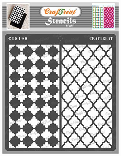 thecraftshop CrafTreat Stencil Moroccan Trellis 6 X 6 Inch thecraftshop CrafTreat Stencil Moroccan Trellis 6 X 6 Inch