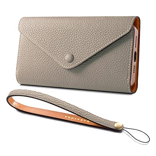 iPhone13 Pro Max 三つ折り 手帳型 ケース 本革 レザー カバー かっこいい おしゃれ カード収納 シンプル 大人 スマホケース 高級 メンズ レディース プレゼント WH-13ProMax-Grege グレージュ