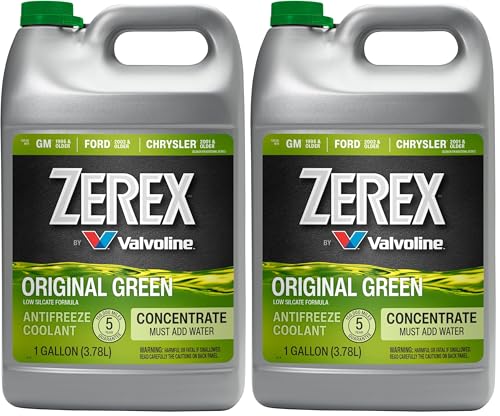 Zerex Original Green Low Silicate Concentrate Antifreeze/Coolant 1 GA, 128 Fl Oz (Pack of 2)