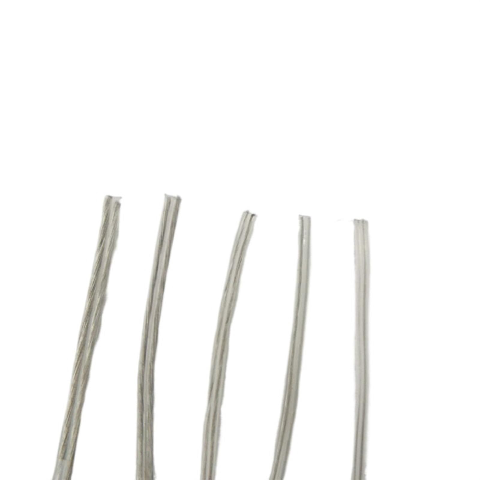 Cable paralelo de 2 núcleos de 18 AWG a 28 AWG, cable de cobre sólido transparente, alimentación de CC de 2 A/3 A/5 A for LED, cable de extensión eléctrica(26AWG,20meter)