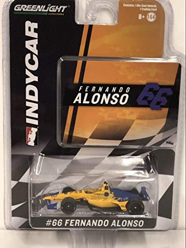 Greenlight 10845 1: 64 2019#TBD Fernando Alonso/TBD Die-Cast Vehicle, Multicolor