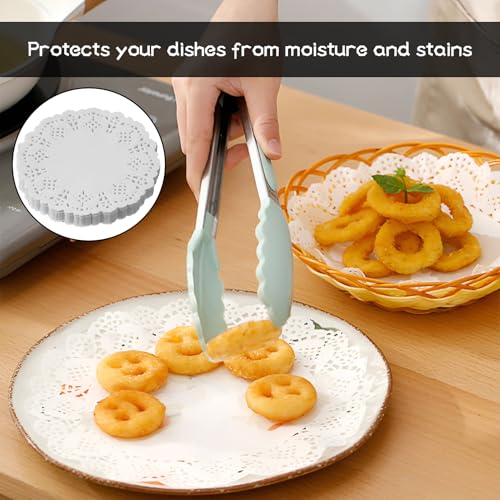 280 Stück Tortenspitze Rund Papierdeckchen,8.5 Cm Tortenspitzen Rund Klein,Deckchen Kuchenmatte Papier,Rund Lace Papierdeckchen,Spitze Deckchen Für Lebensmittel,Für Hochzeit,Geburtstag,Kuchen,Desserts