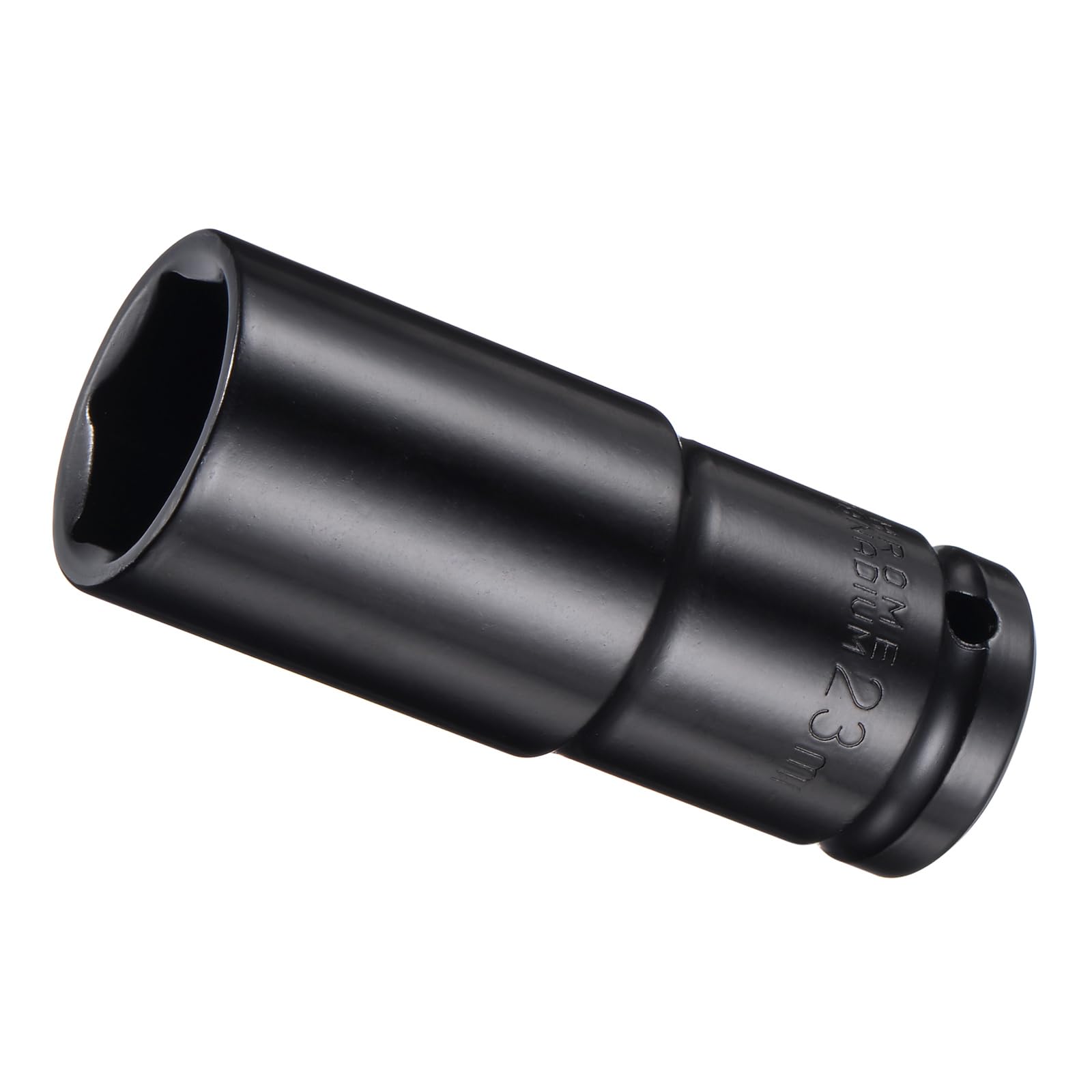 CoCud Deep Impact Socket, 1/2" Drive 23mm Socket, CR-V Steel Rounded Corner Design 6-Point Deep Impact Socket