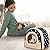 Pantula Warm Guinea Pig Bed House in Spring - Cave Cozy Hamster Rabbit Bed with Removable Pad , Large Hideout for Guinea Pig Ferret Hedgehog Chinchilla, Blue Stare