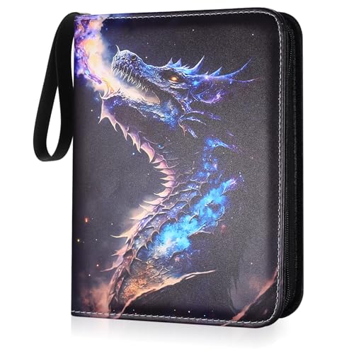 Materiale eccellente: lo strato esterno dell'album con raccoglitori per carte è realizzato in materiale PU di alta qualità, impermeabile, resistente ai graffi, facile da pulire e durevole; l'interno è realizzato in materiale PE di alta qualità, resistente allo strappo, non facile da staccare e ad alta trasparenza.