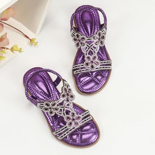 Glitter Sandals Girls Ankle Strap T-Strap 𝐋𝐨𝐰 Heel Pearl Bow Flower Pump Dress Wedding Shoes for Little Kid/Big Kid2