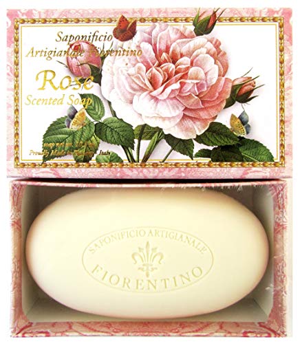 Saponificio Artigianale Fiorentino Rose Scented Italian Soap 10.5 Ounces #TOP5