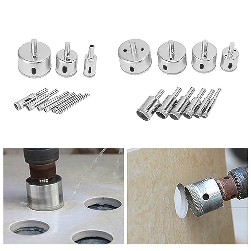 Juego de brocas diamantadas para vidrio y cerámica 10 piezas miniatura 6