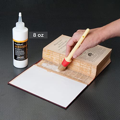 LINECO Neutral pH Adhesive 8 Oz, Acid-Free, All-purpose Glue, Dries Clear and Remains Flexible. Used for Bookbinding and Book Repair, Framing, Collages, Paper Art and Crafts - Image 2