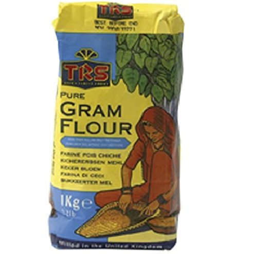 6er Pack - TRS [ 6x 1kg ] Reines Kichererbsen Mehl ohne Zusätze | PURE GRAM FLOUR + ein kleiner Glücksanhänger gratis