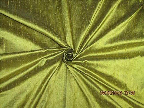Soie Dupioni olive 137 cm à structure rigide pour robe de soirée