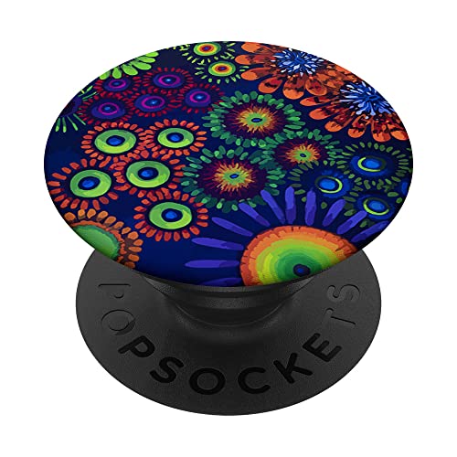 Tropical Zoanthid Saltwater Flower Polyp Coral Reef Pattern PopSockets Swappable PopGrip