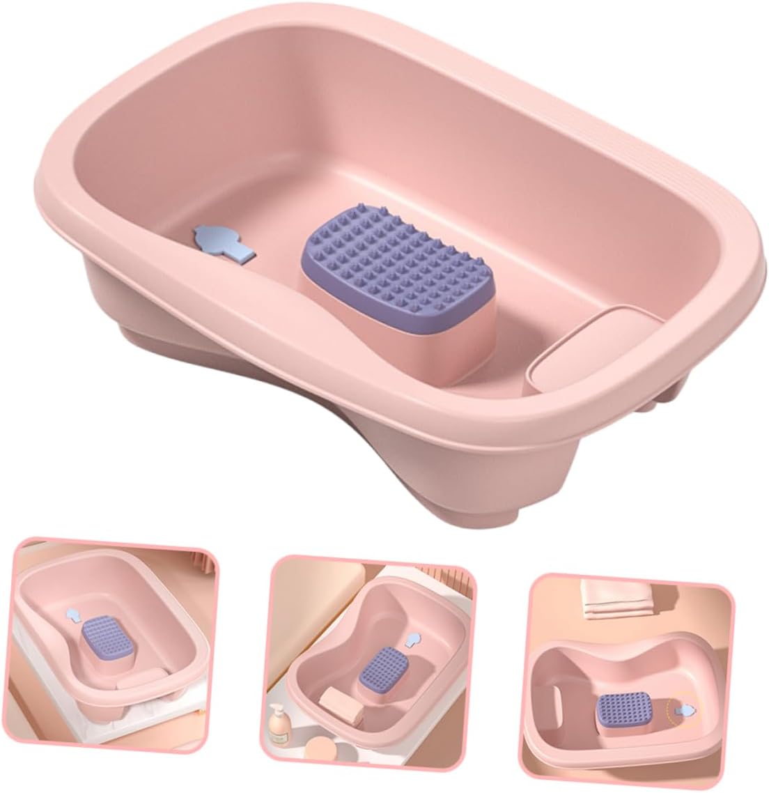 Ipetboom Portable Hair Washing Basin for Bedridden Individuals Ergonomic Design for Comfortable for Pregnant Women Seniors Disabled