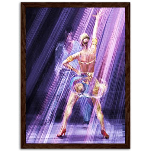 Impression encadrée Rumba violette de qualité supérieure 50 x 70 cm