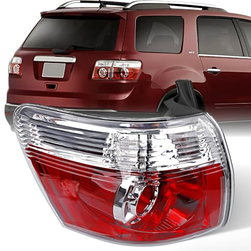Misakomo Brake Tail Light for GMC Acadia 2007-2012 - GM2800216 Rear Taillight Assembly for 20912757 - Outer Tail Lamp for Driver Side LH