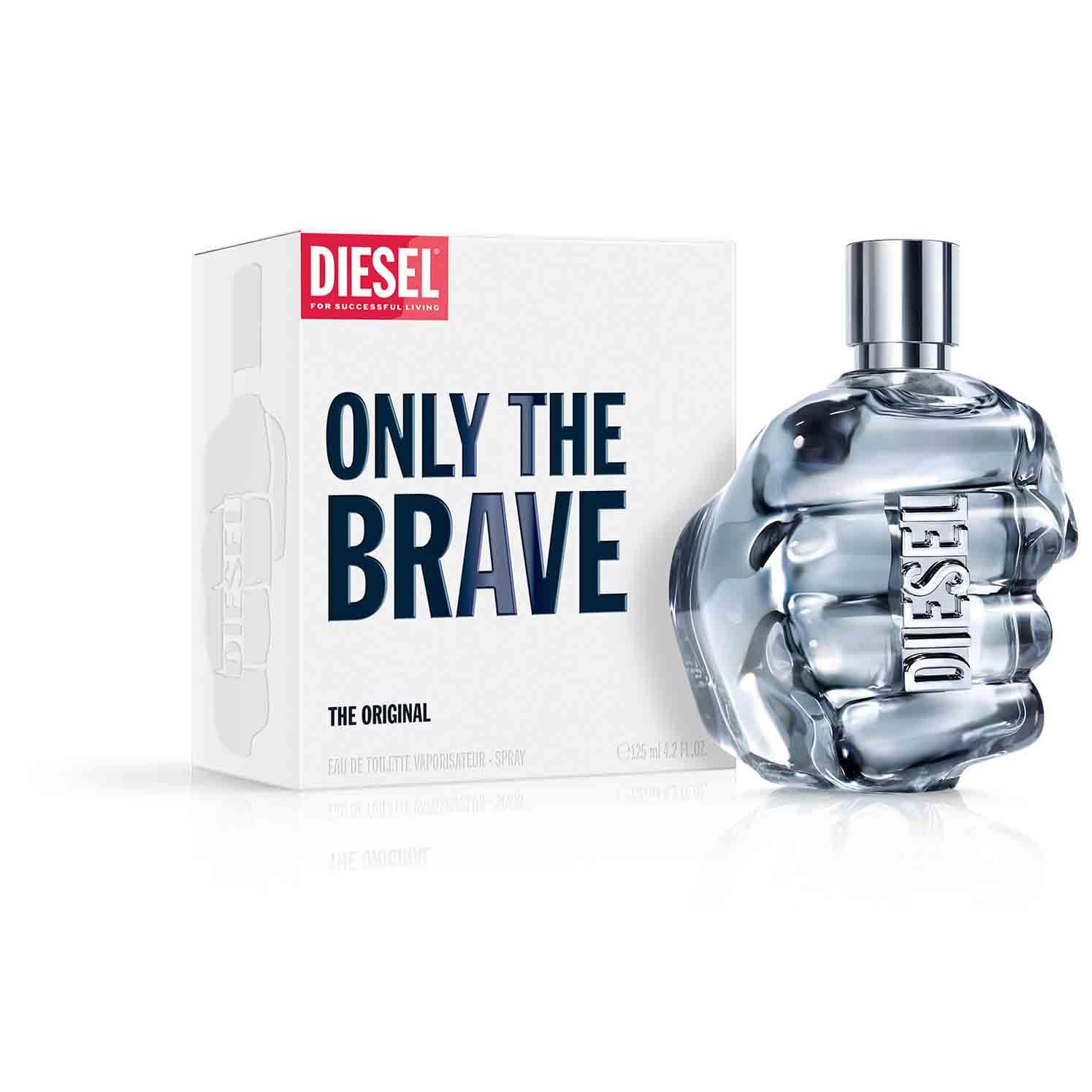 Diesel Only The Brave Eau de Toilette Uomo, Profumo Uomo Fresco e Potente, Fragranza Legnosa Agrumata, Note di Limone, Rosmarino e Ambra, A Lunga Durata, Profumo di Lusso per Uomo
