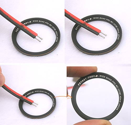 Image of Fotasy 46mm Ultra Slim UV Protection Lens Filter, Nano Coatings MRC Multi Resistant Coating Oil Water Scratch, 16 Layers Multicoated 46mm UV Filter