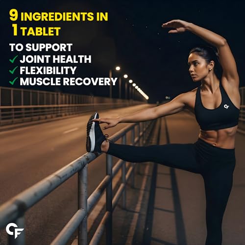 Image of Carbamide Forte Joint Support Supplement for Adults with Glucosamine 1600mg Per Serving with Chondroitin, Boswellia, Turmeric & Ginger- Tablets 10 Count