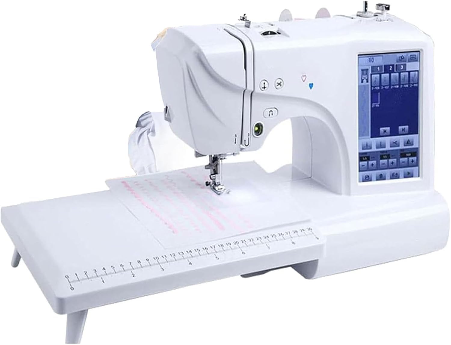 Macchina da Cucire e Ricamo all-in-One con Schermo Touch 7", Infilatore Ago Automatico, 158 Disegni, Area Ricamo 4x9,2", Telaio Alluminio Acciaio per Quilting e Fai da Te