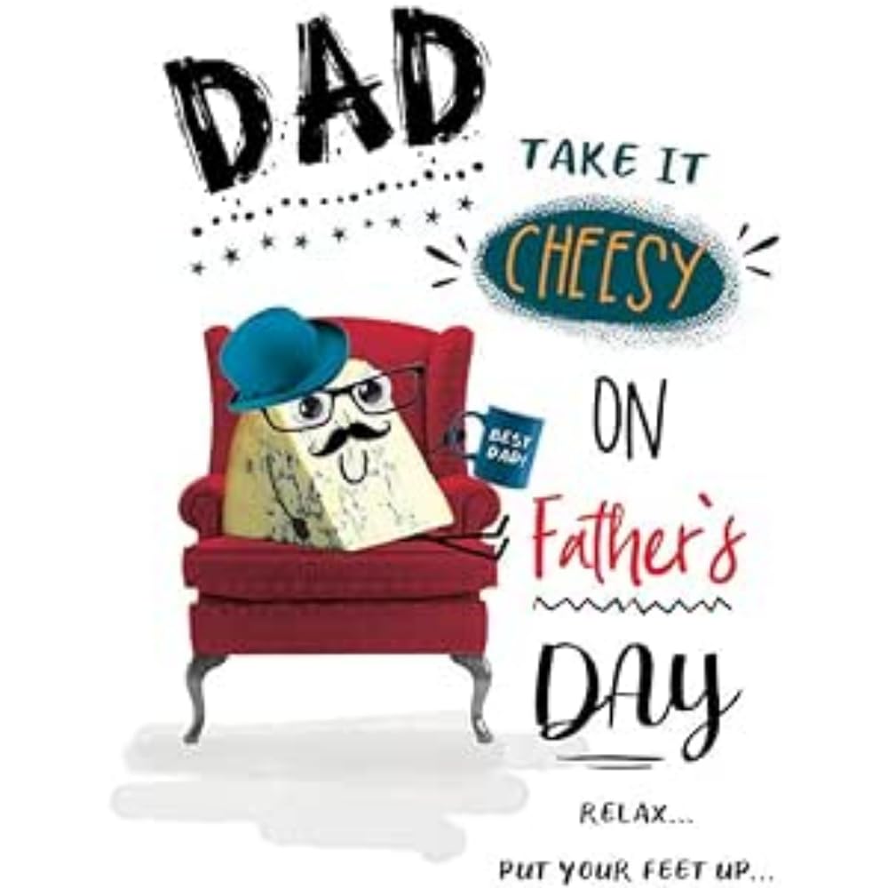 Piccadilly Greetings Humour Funny Father's Day Card Dad - 9 x 6 inches