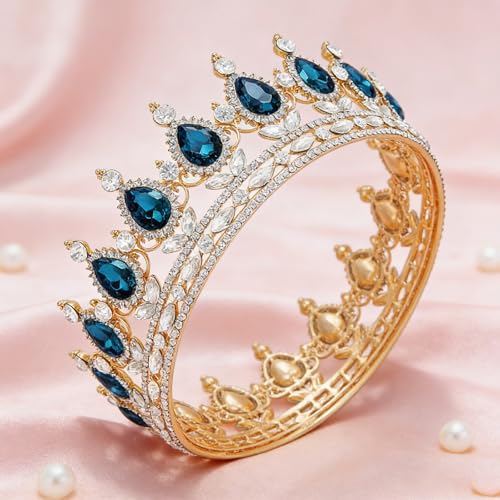 Image of Queen Crown for Women, Tiara for Women Wedding, Crown for Women Queen, Elegant Bridal Headpiece for Wedding Ceremonies, Pageant Competitions