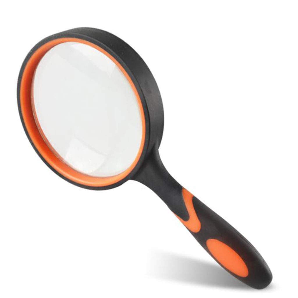 20X Lupa antideslizante de mano 100MM Lente grande HD Lectura Lupa portátil, 20x Lupa de mano con luz LED HD 10 Niños mayores Alumnos con visor de insectos Anciano leyendo 30 Portátil 100 Alto 1 The