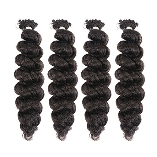 Difunee 18 inch Ocean Wave Crochet Hair Braids Synthetic Crochet Hair Extensions (18", Packs-4) (#2)