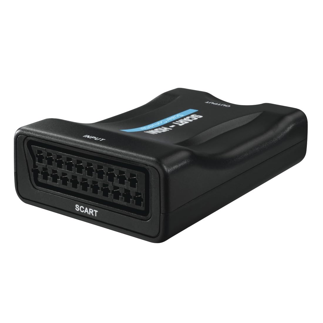 Hama Scart do HDMI Converter, Adapter Konwerter Przejściówka Full HD, Kompatybilny z Magnetowidami, Dekoderami i Odtwarzaczami DVD