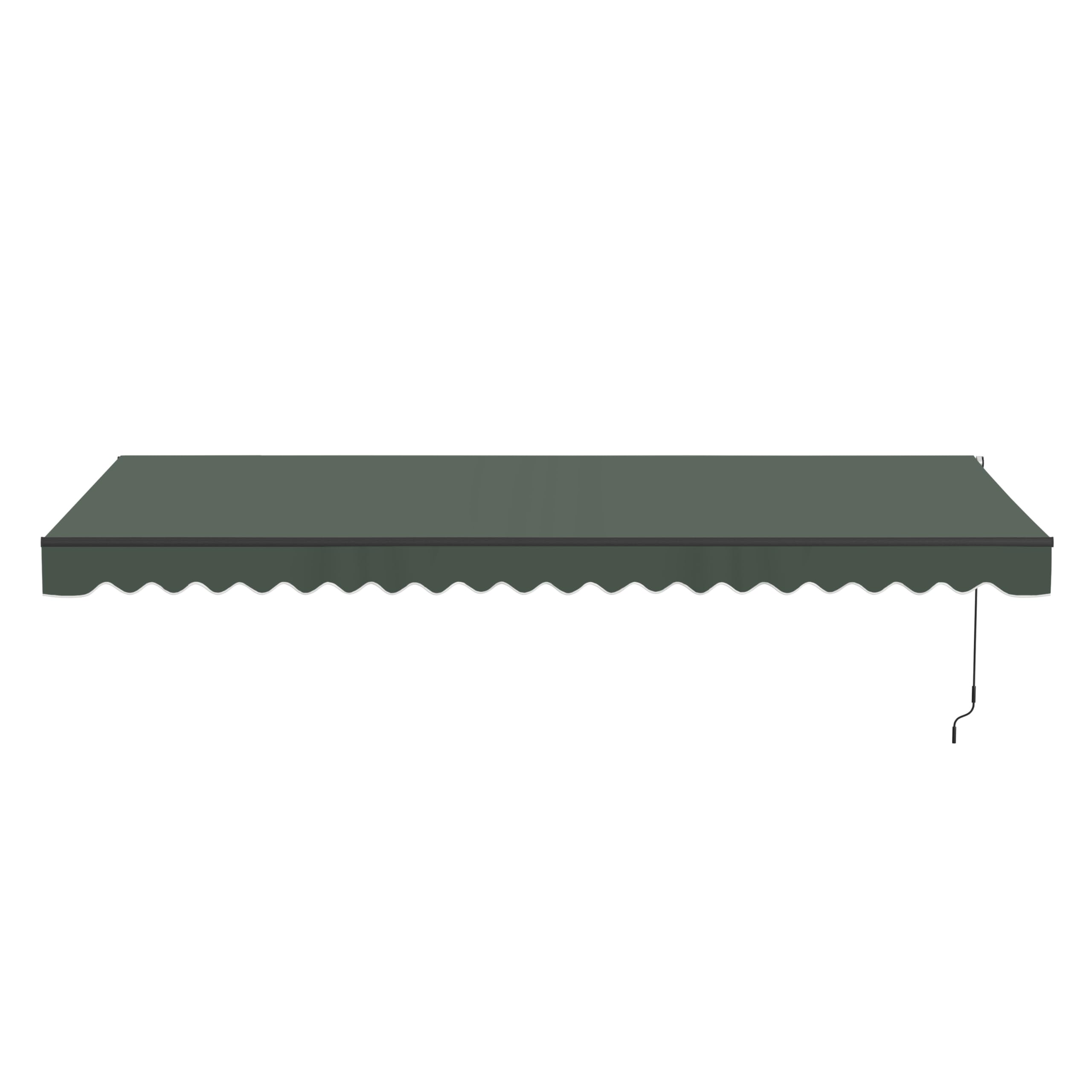 ALEKO Electric Patio Awning in Forest Green