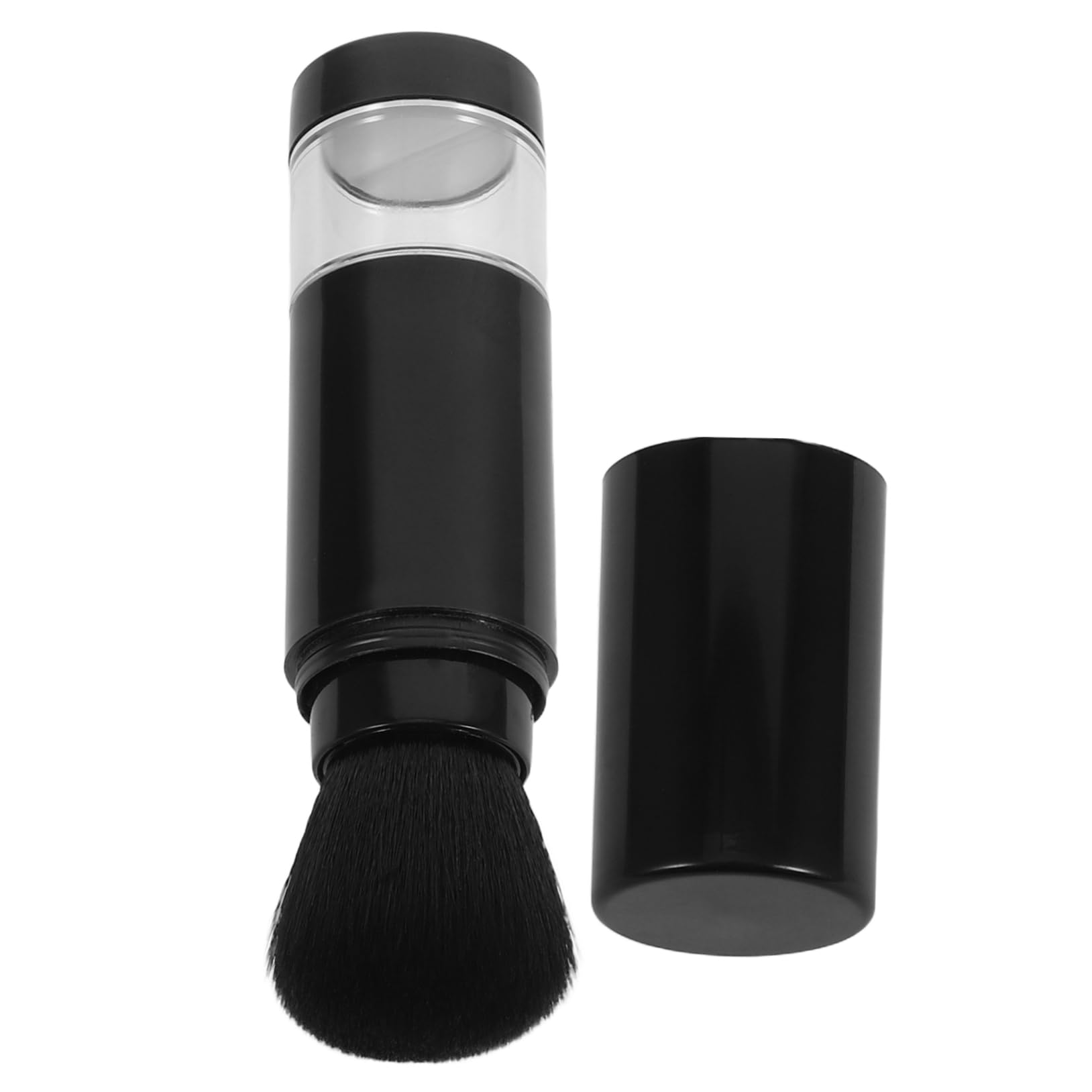 TOVINANNA Combination of Powder Brush and Bottle Portable Retractable Makeup Brush for Even Coverage Anytime Anywhere