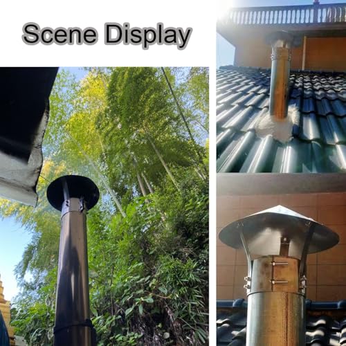 Sombrerete para chimenea regulable ideal para mantener el calor del hogar seguro 7