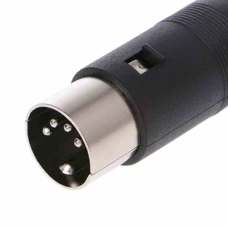 RUNCCI-YUN 12pcs Connettore DIN 4 Pin, Maschio/Femmina per Saldatura, Audio Altoparlanti, per Connettere Sintetizzatori e Tastiere