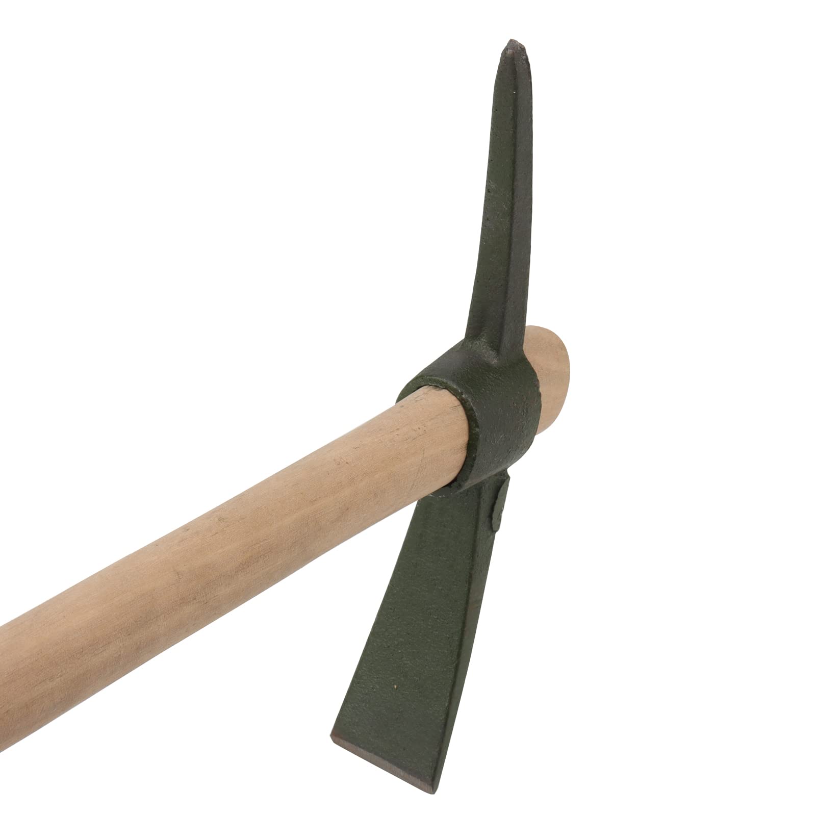 KEILEOHO Lot de 2 pics de jardin de 35 x 23 cm avec poignée, pioche de jardin, pioche pour jardinage, plantation et camping