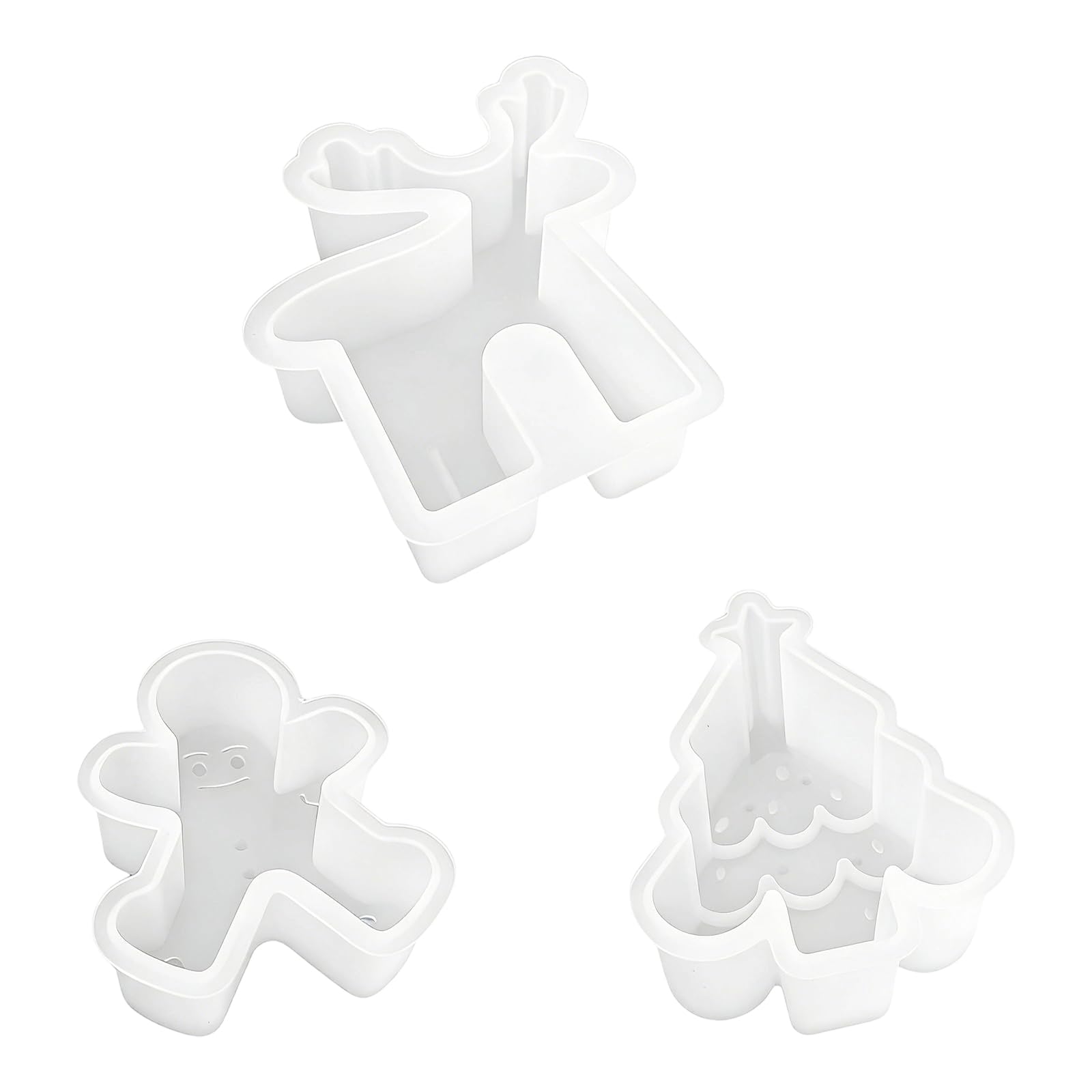 LXJLXD Christmas Silicone Molds Tree Deer Shape Silicone for Resin Casting Soap Making Rosin for