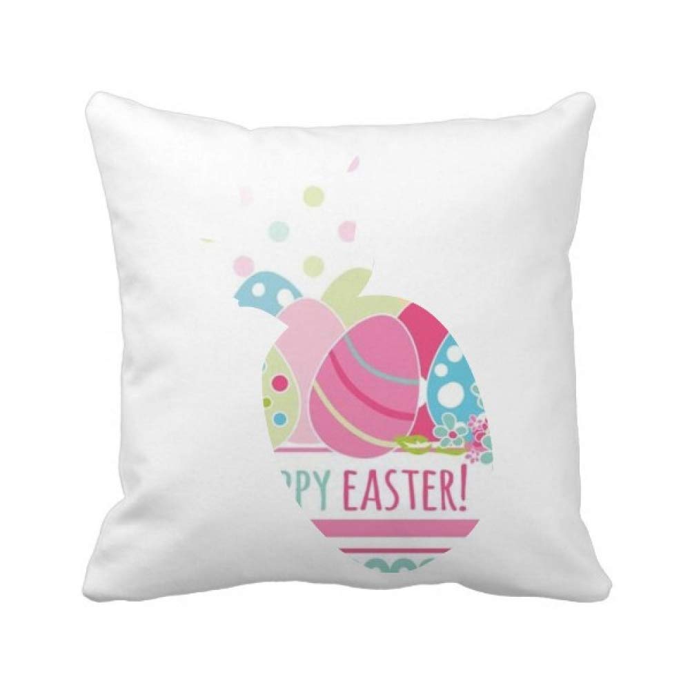 Housse de coussin carrée œuf ananas colorée pour décoration canapé salon