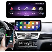 Android 13 Car Radio - 12.3" Touchscreen with 8GB RAM and 256GB Storage Compatible with Mercedes Benz NTG4.0/4.5/4.7 E Class S212 W212, 2009-2014, Support Wireless Carplay/Android Auto