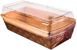 Ecopack Bolo Inglês - Forma com Tampa - 250grs - 16,4x6,4x4,5cm - Decorado - 36x5