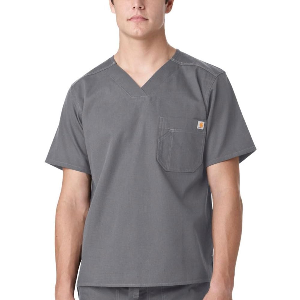Carhartt Męska koszulka Ripstop Utility Scrub Top, Cyna, 3XL