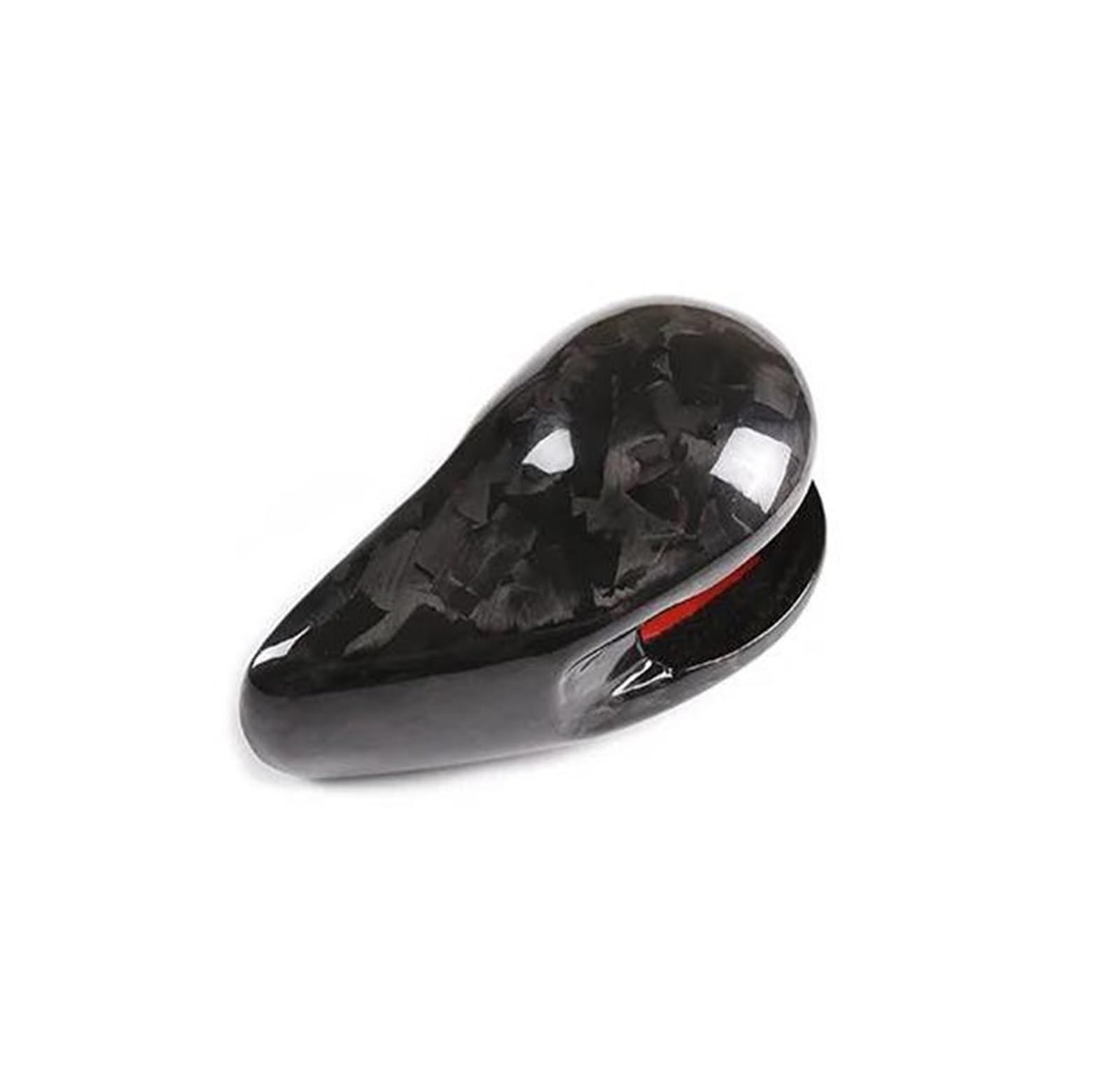 AHRPKAMERD Gear Shift Knob 1PCS for 718 911 for for Cayman for Boxster 2009-2021 Carbon Fiber Gear Shift Head Cover Trim Gear Stick Head(Forging Grain Style)