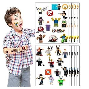 Roblox tijdelijke tatoeages Roblox partij gunst voor kinderen Roblox spel verjaardagsfeestje decoraties benodigdheden…