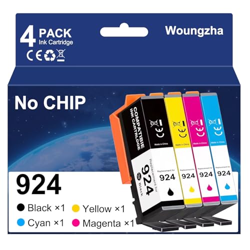 Cartouche 924 compatible HP OfficeJet 8122e imprimante jet d'encre noir