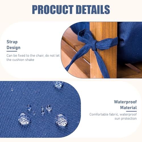 Coussin de banc imperméable confortable contre l'assise rigide - 5