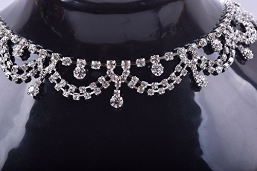 Kaoyoo 1 Yard Crystal Rhinestone Chain Trim Sewing Trim For Wedding Decoration,Sewing Craft,Diy Accessories #TOP1