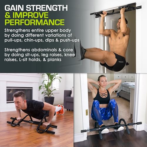 ProsourceFit Pull Up Bar for Multi Use Fitness & Home Gym Exercise