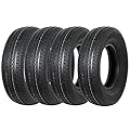 Set of 4 Durun ST225/75R15 Radial Trailer Tire, ST225-75R15 ST 225/75R15, 10 Ply Load Range E, 117N