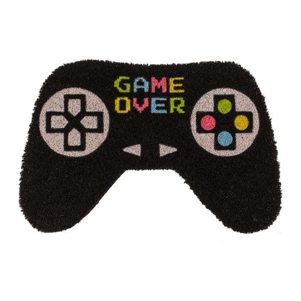Ebiz Felpudo de entrada Game Over con forma de...